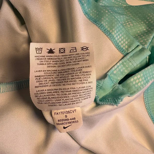 Nike Golf Dri-Fit Teal Polo SmallNike Golf Dry Victory Printed Polo Small Green Frost - Image 7