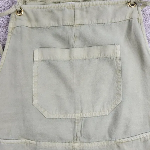 BillaBong Wild Pursuit Overall Romper Womens S Green Spaghetti Tie Shorts Casual - Image 5