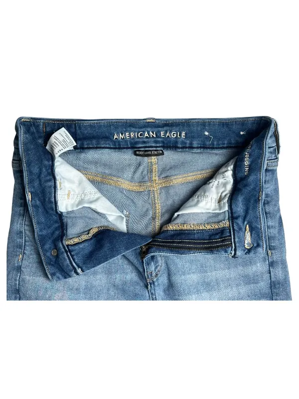 American Eagle Next Level Stretch High Rise Distressed Jegging Jeans Size 10 - Image 7