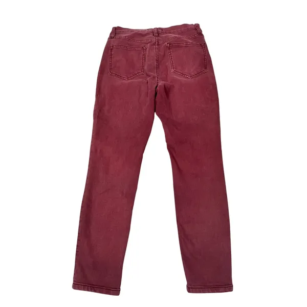 Free People Skinny Jeans‎ Womens 27 Mauve Pink Garment Dyed Stretch Ankle Jeans - Image 3