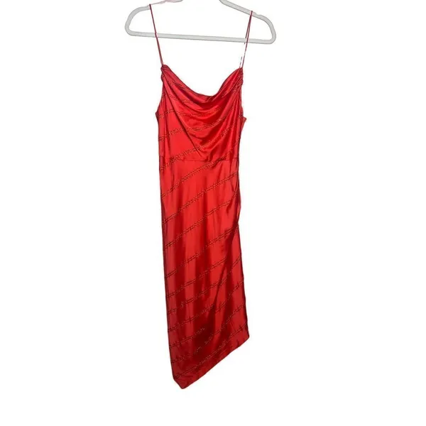 Retrofete Lilly Red Sequin Midi Slip Dress NWT Sz. S - Image 7