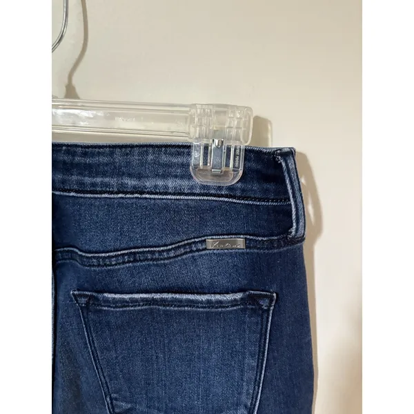 KanCan Curvy High Rise Skinny Denim Jeans 30x28 NEW Side Slit Hem Stretch - Image 5