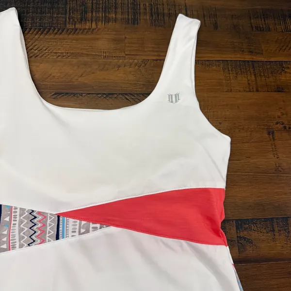 EleVen by‎ Venus Williams Drill Tank Top In Aztec Goddess Print Size Small - Image 2