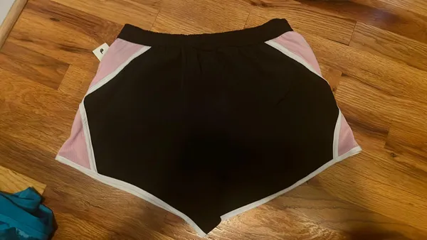 Zelos Black & Pink Athletic Shorts - Image 2