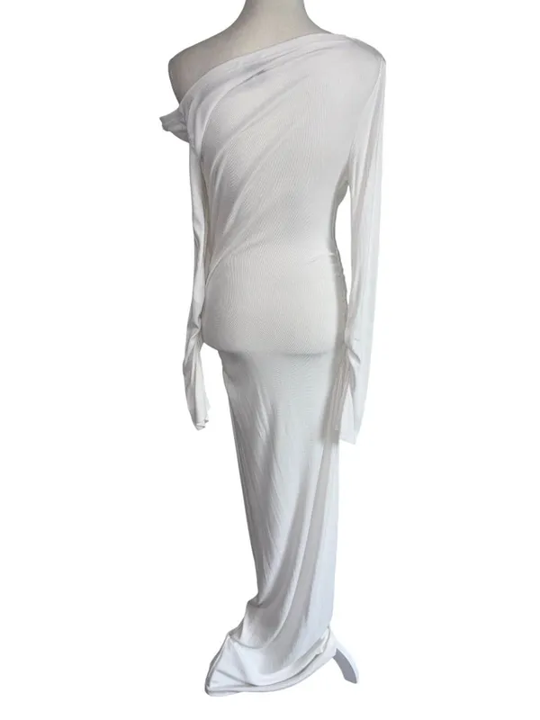 SNDYS Reyna Maxi Dress in White Medium New Womens Long Gown - Image 7