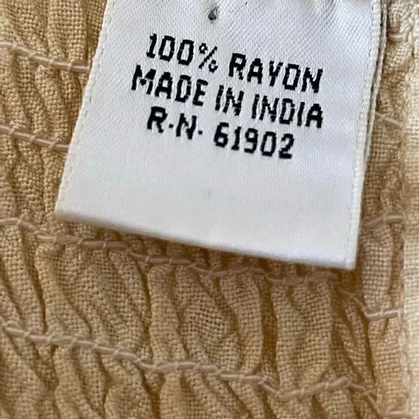 Rayon Sleeveless Milk Maid Yellow Maxi Soft Pockets Womens Dress SZ L #1007 - Image 6