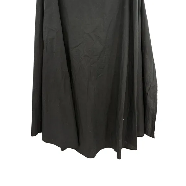 Free People Wrap Tie Front‎ Button Shorts Black Cotton Asymmetrical Size XS - Image 6