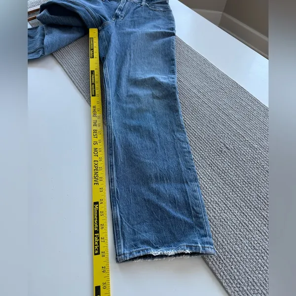 Abercrombie & Fitch 90’s Straight Ultra High Rise Curve Love Denim Jeans Sz 4S - Image 8