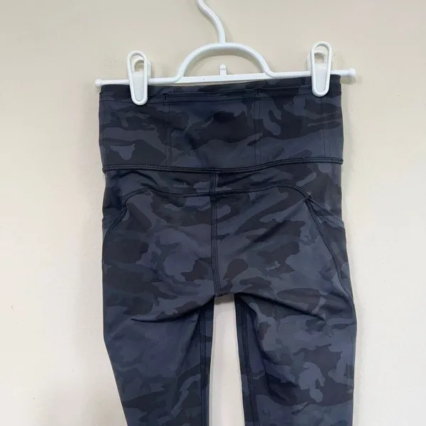 Lululemon Fast and Free High Rise Leggings Camo 2 Women - Image 5