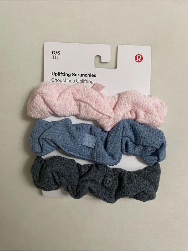 lululemon athletica NWT Uplifting 3 Pack Hair Scrunchie Ponytail Accessory - Image 2