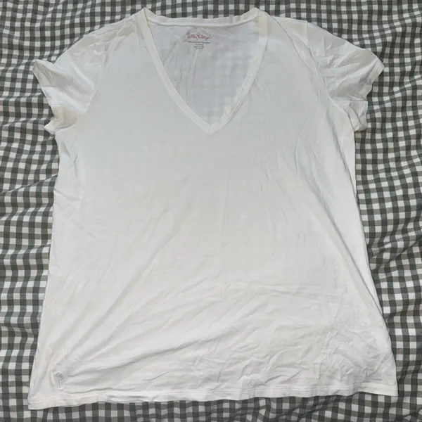 Lilly Pulitzer Classic V-Neck Short Sleeve - Image 3
