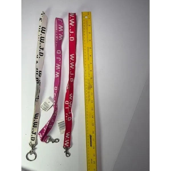 Vintage 90's NOS New with and without tag WWJD Lanyards what would Jesus do - Image 3