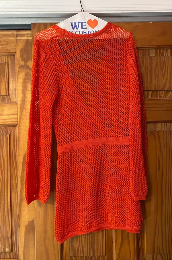 Forever 21 Red Crochet Swim Cover Up - Image 2
