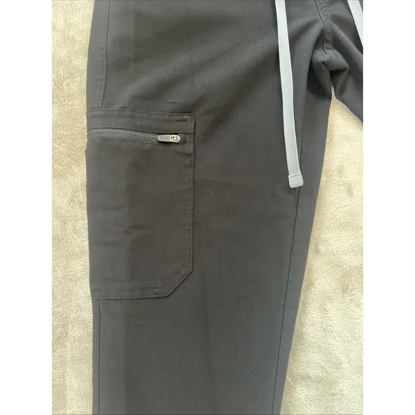 FIGS YOLA‎ Scrub Pants Women's XS Black Straight Leg Technical Collection - Image 5