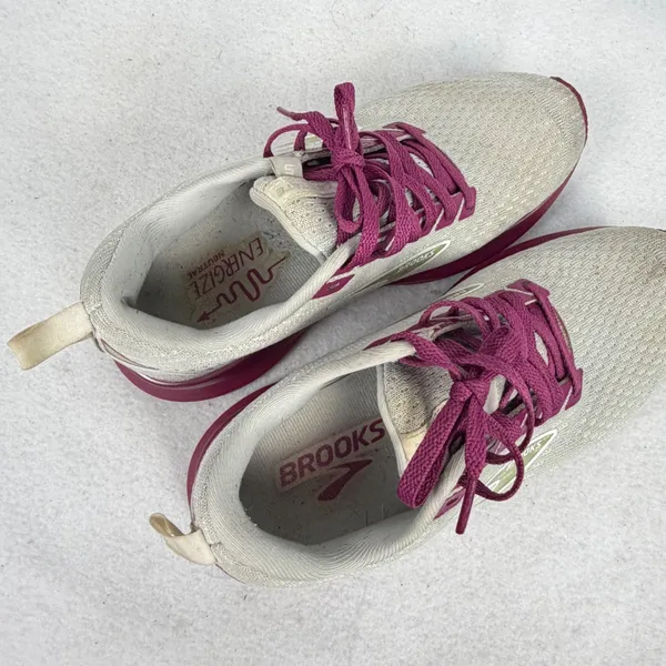 Brooks Levitate 5 Running Shoes Womens 6 Neutral Road Sneakers Grey Purple - Image 9
