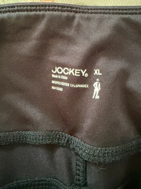 Jockey Womens Active Bike Shorts Black High Rise Athletic Pockets Size XL - Image 4