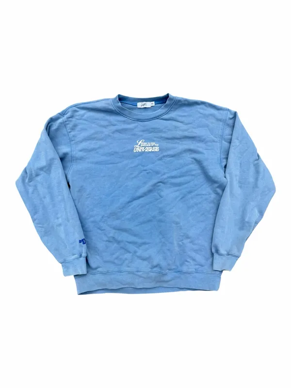 The Mayfair Group Sweatshirt Women’s XS Blue Language Of The Universe Crewneck - Image 3