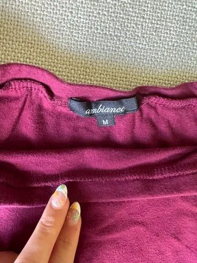 Maroon off the shoulder top Red Size M - Image 2
