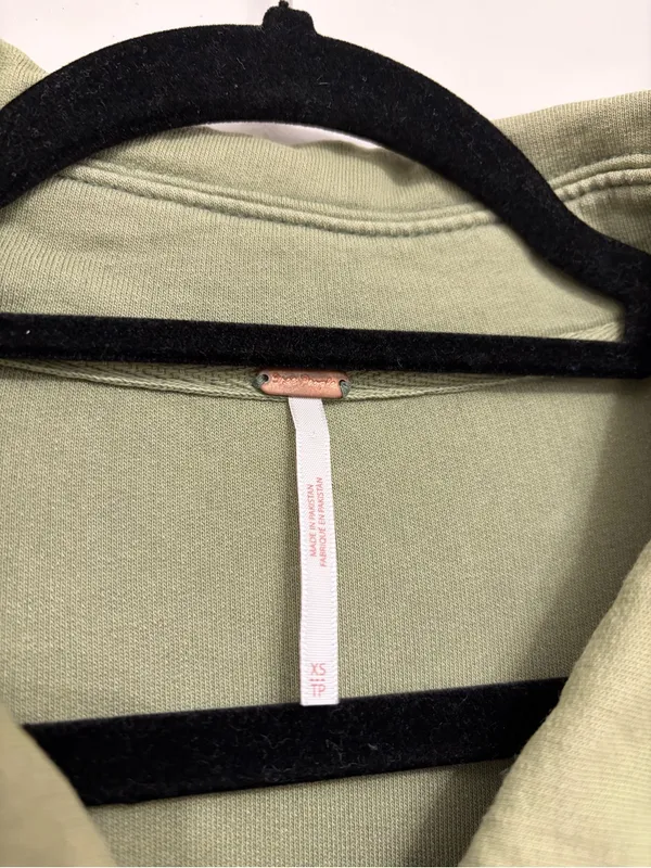 Free People Oversized Fall Ruby Shirt Jacket / Shacket in Sage Green - Size XS - Image 6