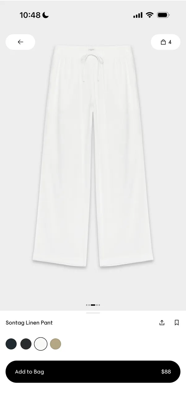 Aritzia Sontag Linen pant  - Image 3