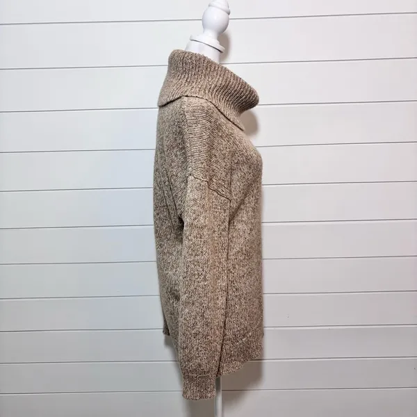 Ralph Lauren‎ Casual Tan Cowl Neck Sweater Size M - Image 3