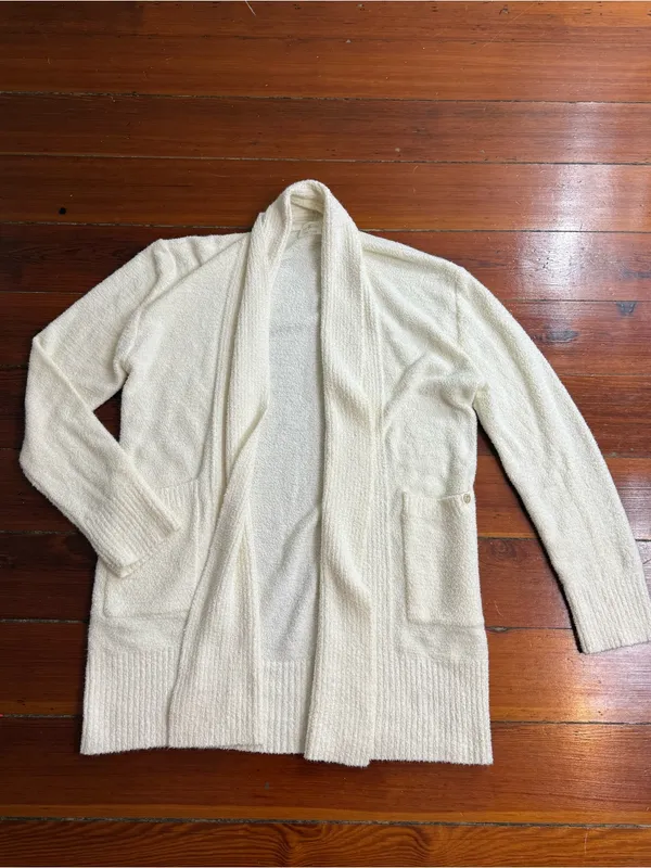 Faceplant Dreams Bamboo Cozy Plush Open Front Midi Cardigan Robe Sz L/XL 💛🍄 - Image 6