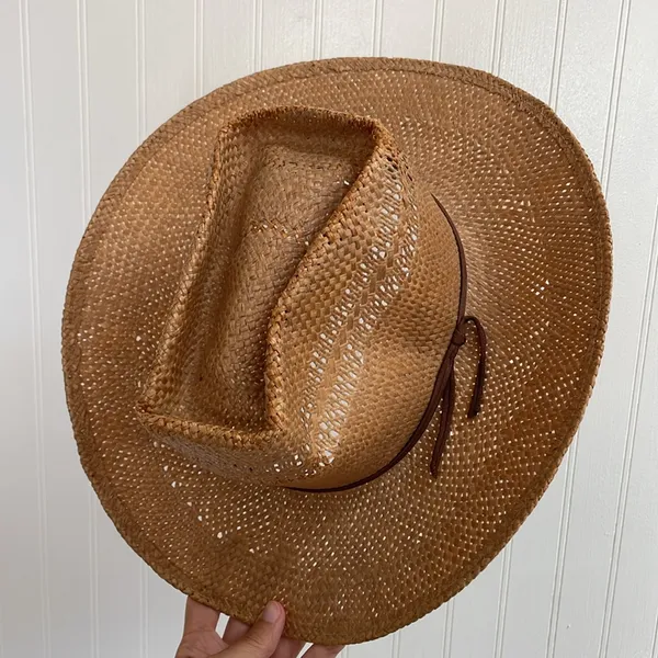 AMERICAN HAT CO. Houston Genuine Hemp Rope Hat Western Cowboy Size 7 1/8 - Image 6