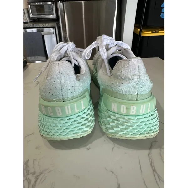 NOBULL Ripstop Runner White Teal Ombre Running Workout Shoes Women’s Size 9 - Image 7