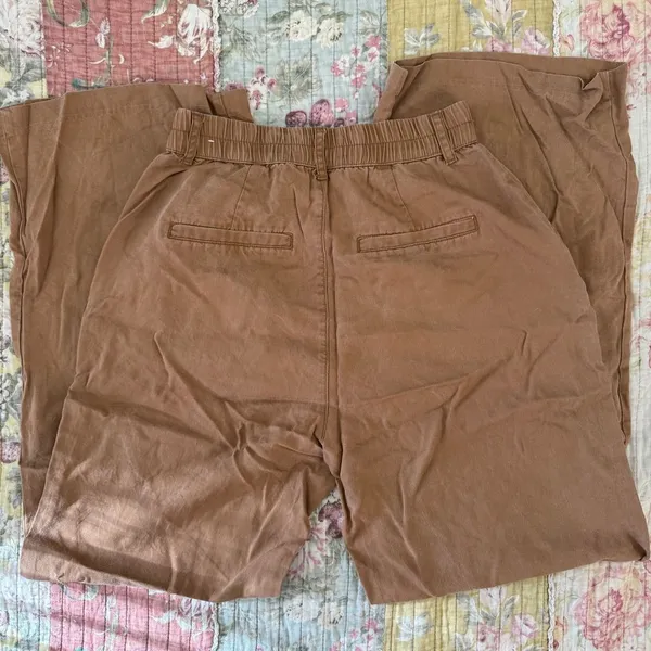 Abercrombie & Fitch brown wide leg trousers Pants - Image 4