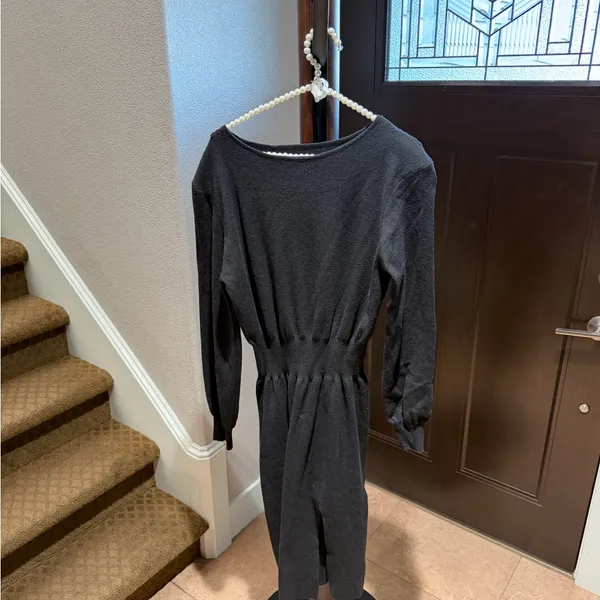 Cider Charcoal Long-Sleeve Dress - Image 7