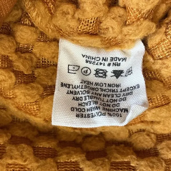 Simply Southern Mustard Yellow Popcorn Sherpa Fleece Snap Pullover Large - Image 6