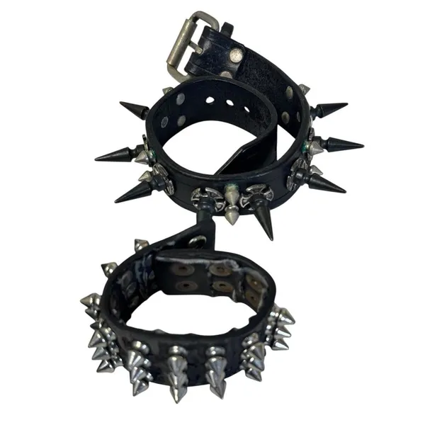 SCREAM Ghost Face Crossbody Purse Spiked Choker Bracelet Goth Rave Punk Cosplay - Image 2