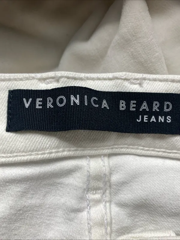Veronica Beard Debbie High Rise Sz. 29 Ankle White Skinny Jeans 26” Inseam - Image 6