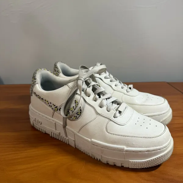 Nike Air Force 1 Low Pixel White Leopard Women's Sneaker DH9632-101 Size 9.5 - Image 4