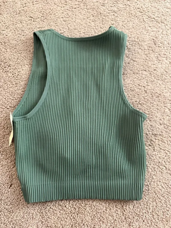 Aerie Top Cropped Tank Ribbed - Image 2