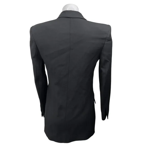 Zara Black Wool Double Breasted Long Sleeve Collar Button Blazer Coat Jacket XS - Image 2