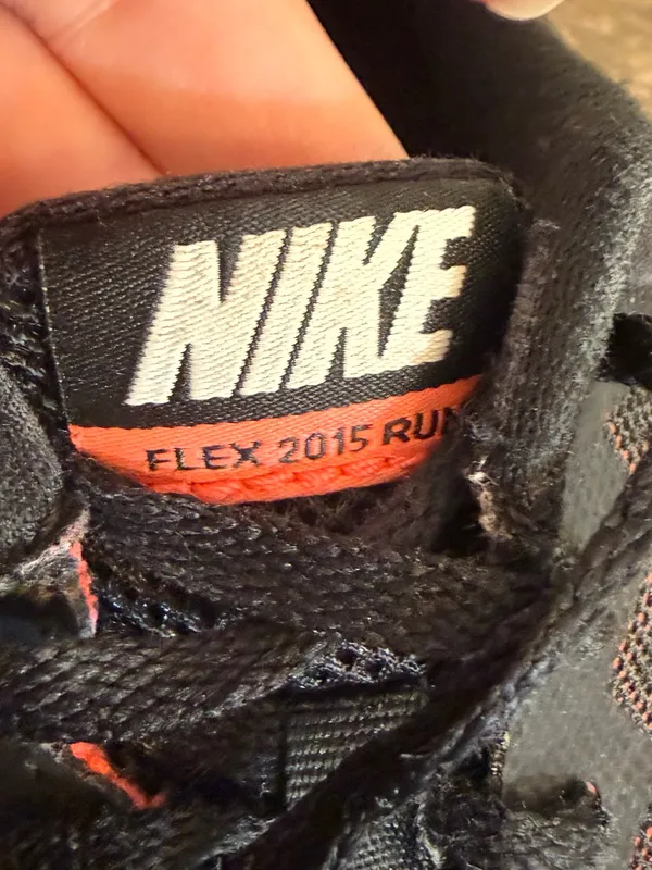 Nike Flex Run Sneakers 709021-003 Women’s Size 7.5 Lace Up Orange Black - Image 9
