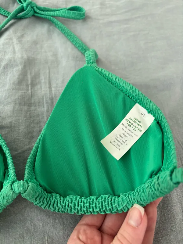 Aerie Green Triangle Bikini Top - Image 5