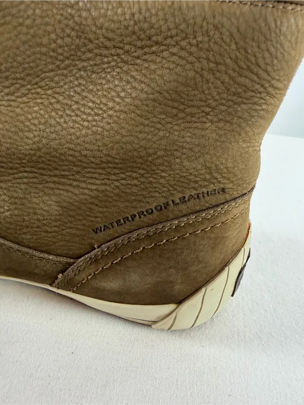 Helly Hansen‎ Waterpoof Leather Shearling Winter Pull On Boots in Brown Size 5.5 - Image 9