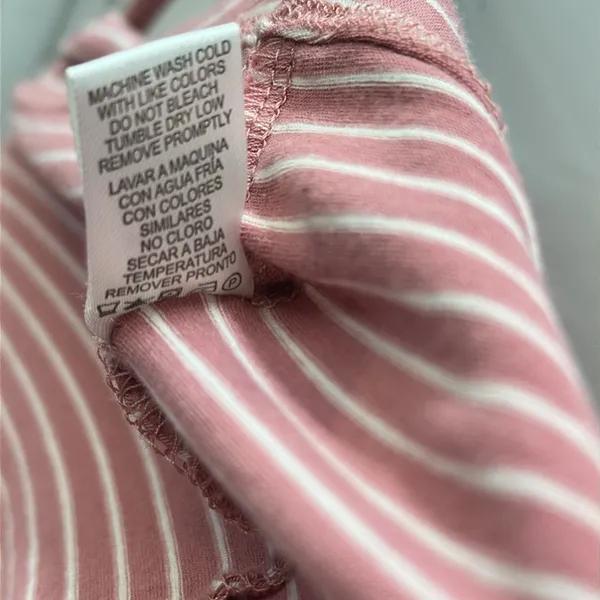Hearts and Hips Pink White Striped Sleeveless Midi Tank Dress Juniors Large - Image 11