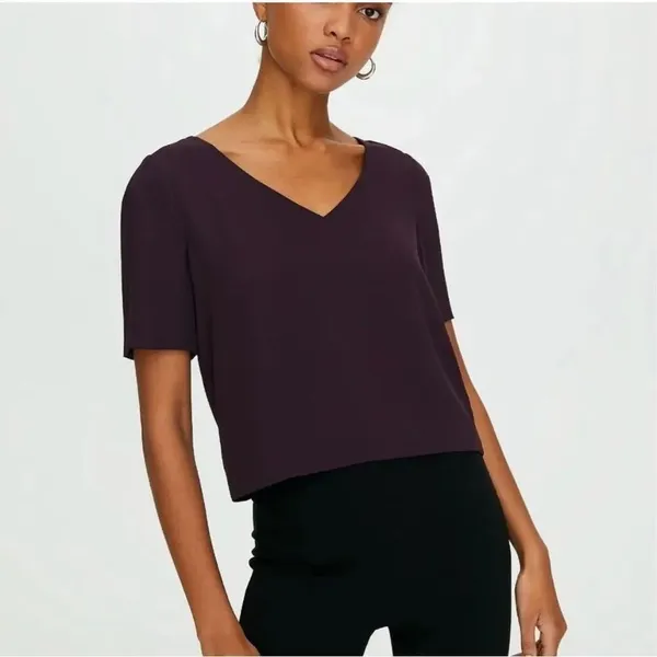 ✨Aritzia BABATON Randy Purple Sz XXS Blouse✨ - Image 2
