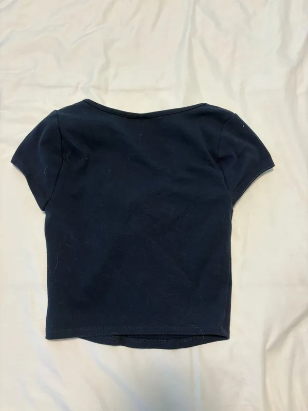 PacSun Navy Cropped Top - Image 2