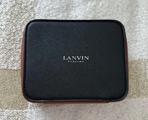 Lanvin Black and Brown Cosmetic Bag - Image 5