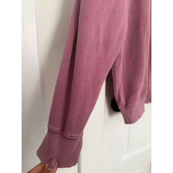 US Vintage Collection Mauve Pink Garment Dyed Crewneck Sweatshirt Large - Image 7