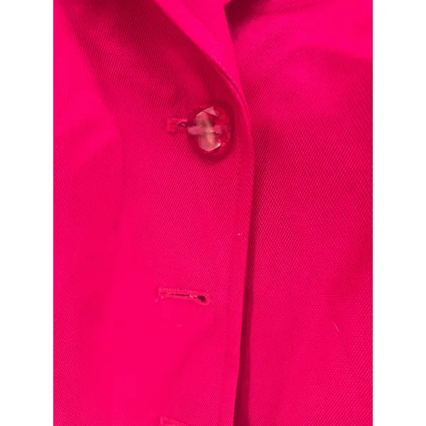Talbots Blazer Womens 16 Silk Cotton Blend Pink Single Button Professional EUC - Image 2