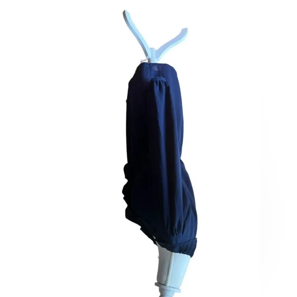 Revolve Navy Ruffle V-Neck Long Sleeve Mini Dress Wedding Guest S NWT - Image 5
