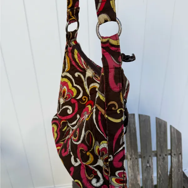 VERA BRADLEY Lisa B PUCCINI Shoulder Tote Handbag‎ 14x10” W - Image 3