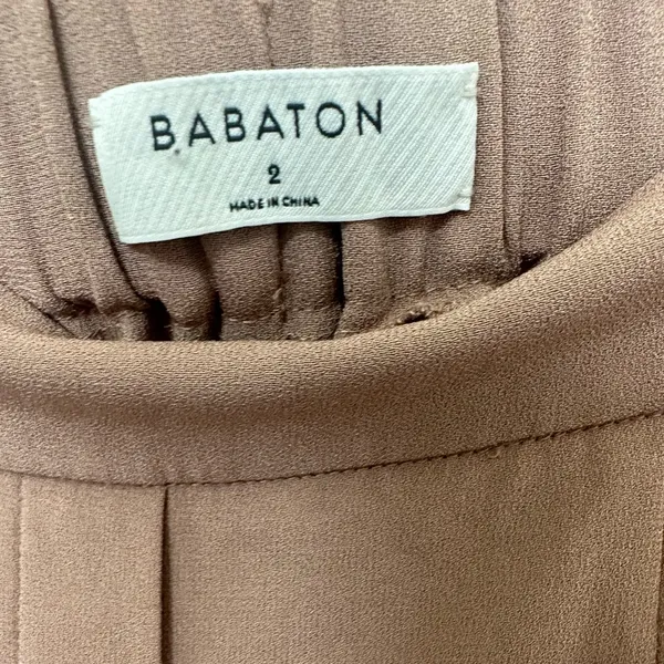 Babaton Tuxedo Stripe Tan Pants - Image 2