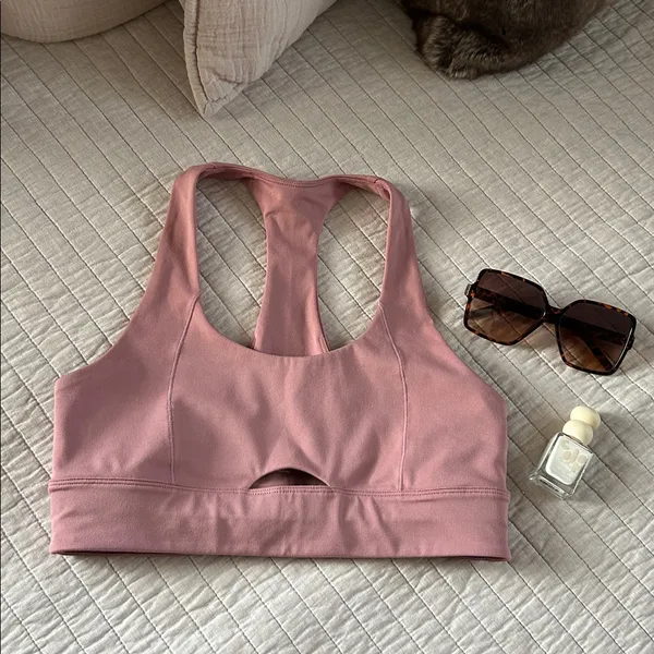 WellBeing + BeingWell revolve MoveWell mauve blush Pink Sports Bra Yoga M - Image 2