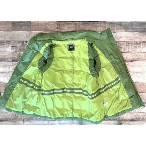Gap‎ Vintage Down Puffer Zipper Winter Washable Vest Green MEDIUM Outdoor - Image 10
